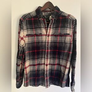 Woolrich Plaid 100% Cotton Men’s Flannel Button Down size M